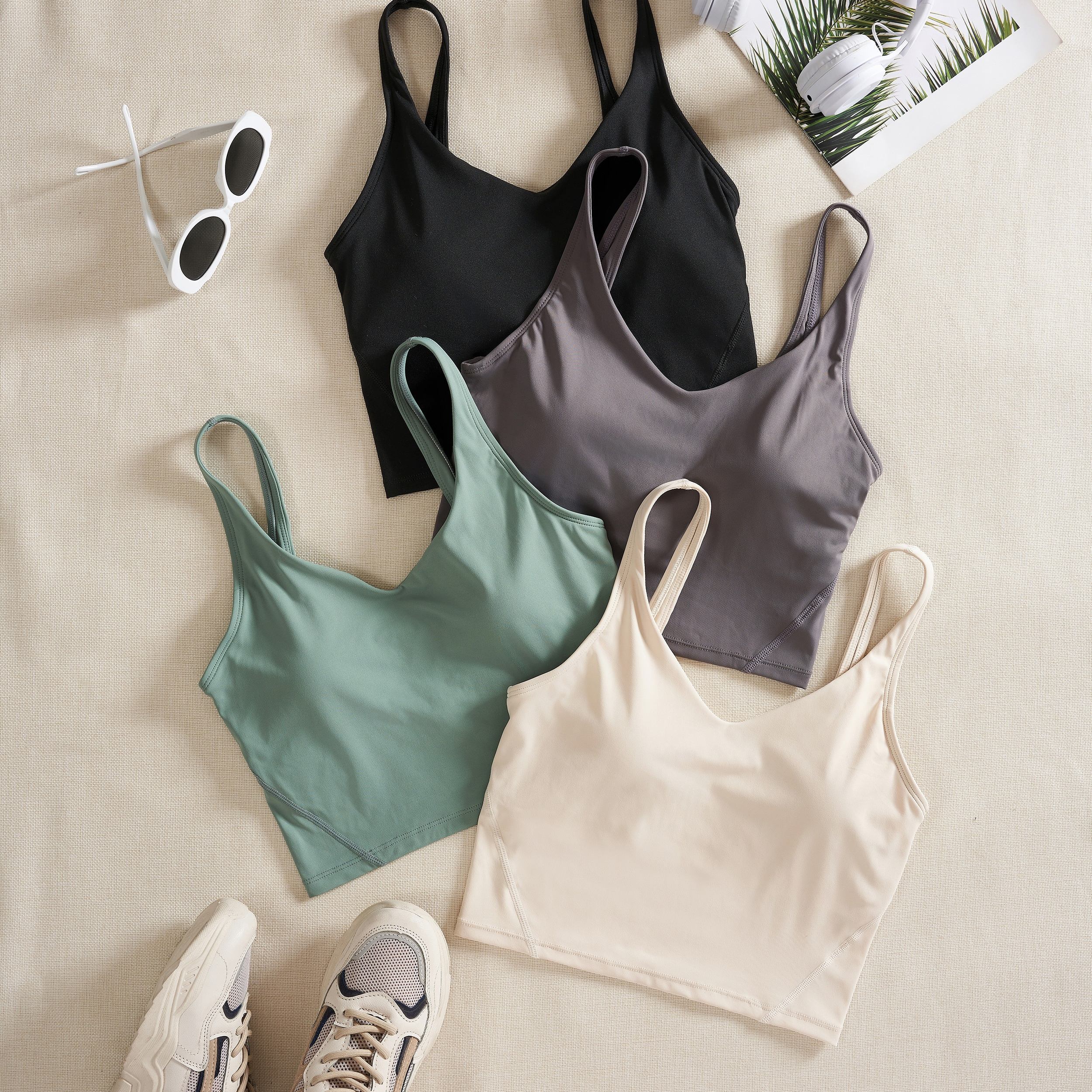 Women’s 4-Piece Sports V-Neck Tank Top by Snagg A Tank Top