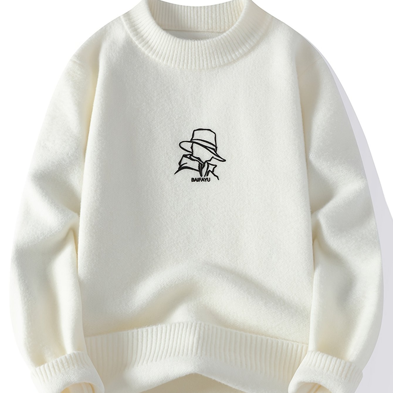 Men’s Graphic Knit Sweatshirt by Snagg A Jumper