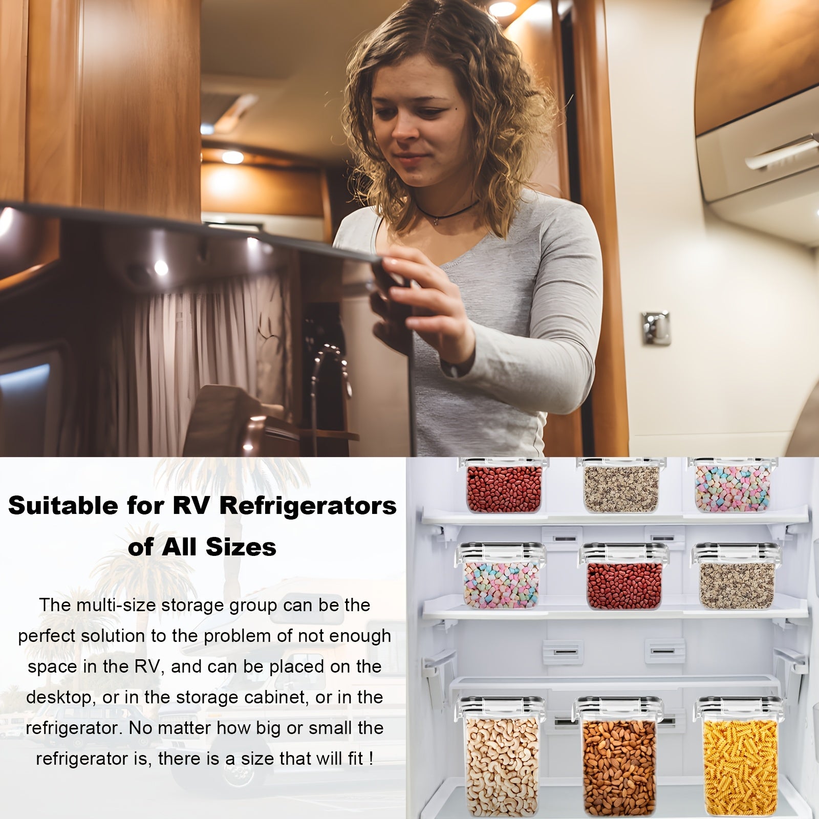 6pcs Airtight Food Storage Containers by Snagg A Container