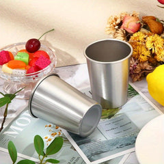 Stainless Steel Cups 8.7oz Durable Stackable Home Travel by Snagg A Cup