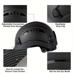 Carbon Fiber Pattern Safety Helmet by Snagg A Safety Helmet