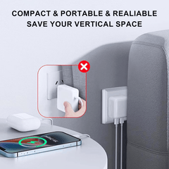 40W Dual USB-C Fast Charger - With USB-C Cable