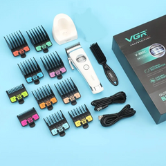 Professional 7200 RPM Brushless Master Trimmer – Ultra Quiet Ceramic & MIM Hybrid Blade System with Magnetic Docking
