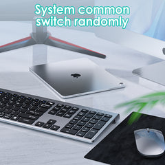 Ultra Thin Wireless Keyboard & Mouse Set Design with Multi Device Bluetooth Connectivity by Snagg A Keyboard