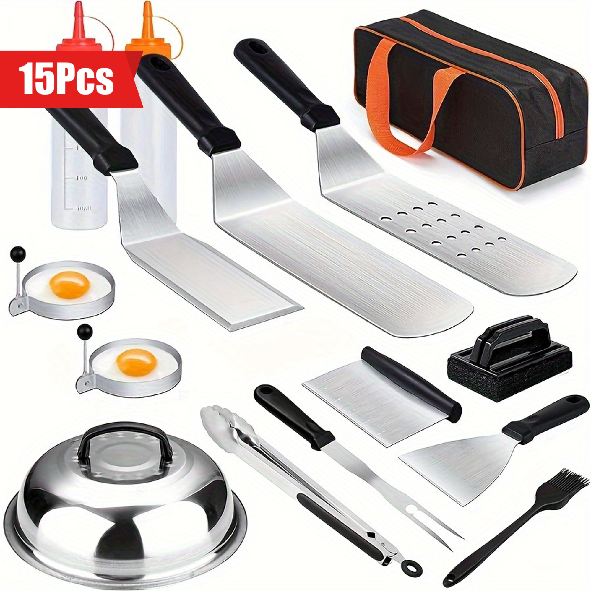 15pcs Outdoor BBQ Griddle Accessories Kit by Snagg A BBQ Tool Set