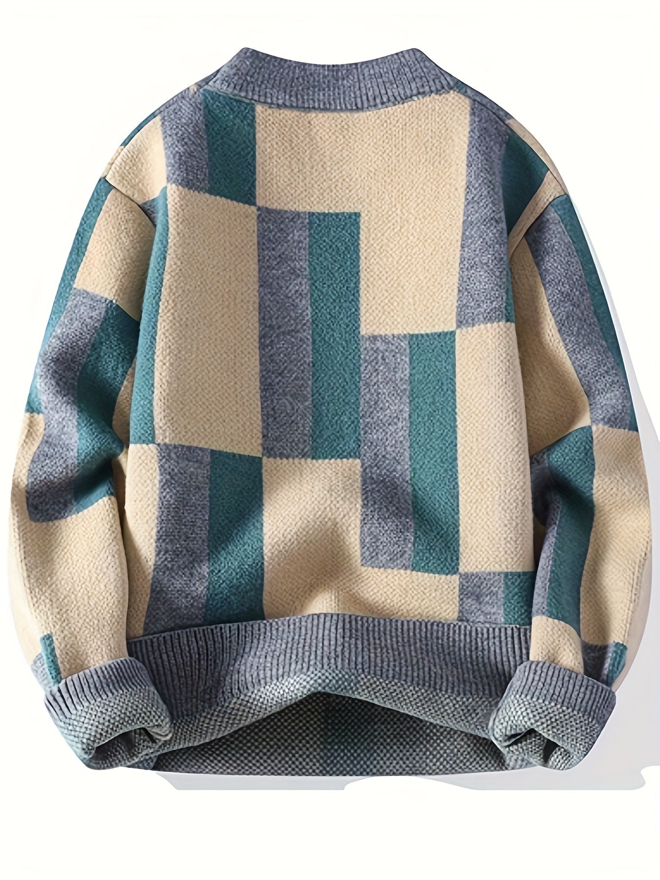Men’s Geometric Pattern Sweater by Snagg A Jumper
