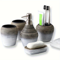 5pcs Ceramic Bathroom Set by Snagg A Bathroom Set