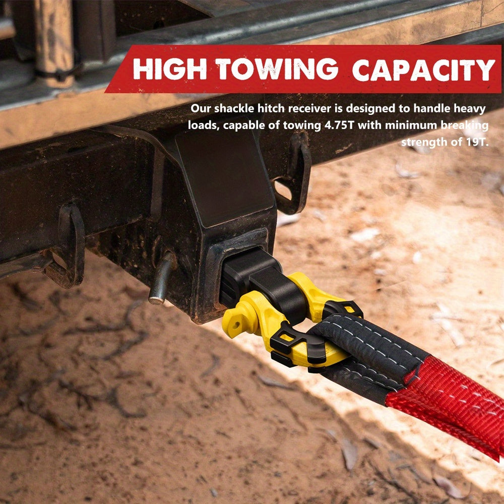 2" Recovery Hitch Receiver with 4.75T by Snagg A Bow Shackle