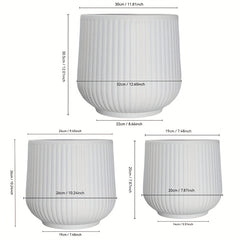 2pcs Resin Flower Pots with Drainage by Snagg A Pot