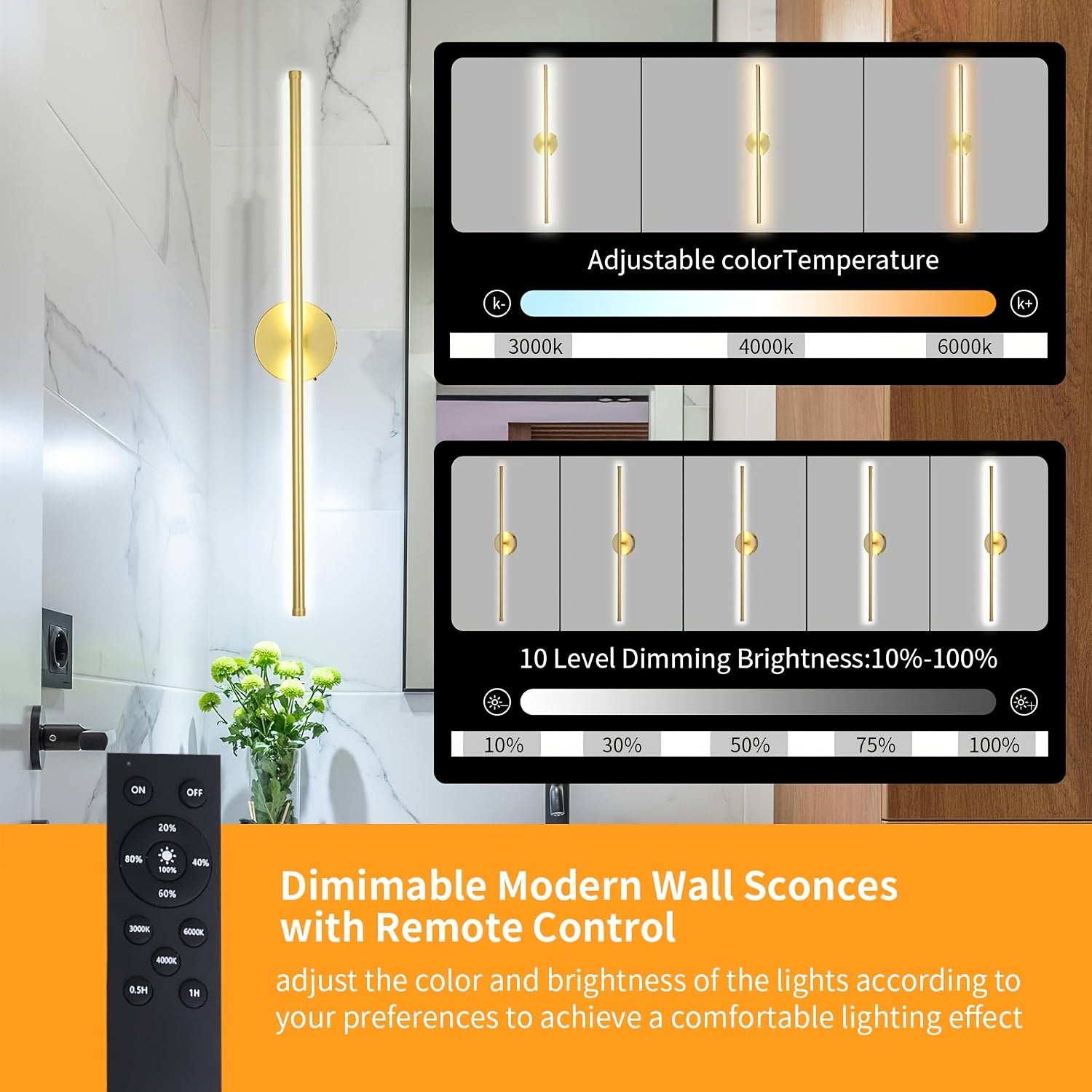 1pc/2pcs Battery Operated Wall Sconce Light by Snagg A Wall Light