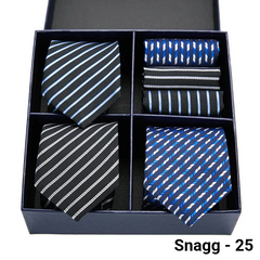 Luxury Men’s Silk Tie Set 3 Style Box