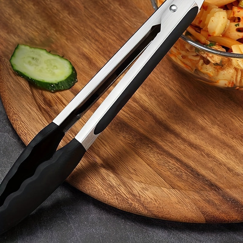 8pcs 9 Inch Stainless Steel Kitchen Tongs by Snagg A Tong