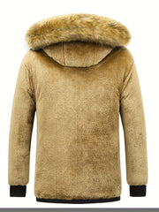 Men’s Heavy-Duty Winter Jacket with Detachable Hood by Snagg A Jacket