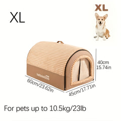 Soft Sanctuary Enclosed Dog & Cat Bed by Snagg A Cave