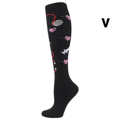 Unisex Compression Socks 20–30 mmHg Graduated Support for Nurses, Runners & Travel