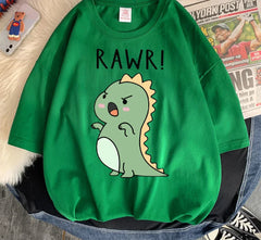 " Rawr! Dinosaur" Tee Soft Everyday Streetwear T