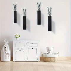 Rustic Wooden Wall Mounted Vase Set by Snagg A Wall Planter