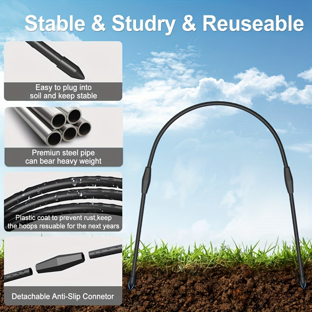 30pcs Garden Tunnel Greenhouse Hoops Kit by Snagg A Green House