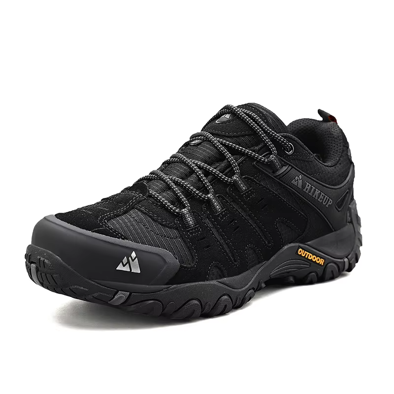 Suede and mesh trekking shoe – image 9