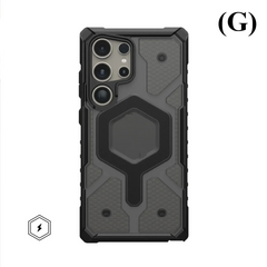 Shockproof Rugged Magnetic Case - for Samsung Galaxy S25 Series - G - Clear Gray / Ultra - Phone Cases & Covers