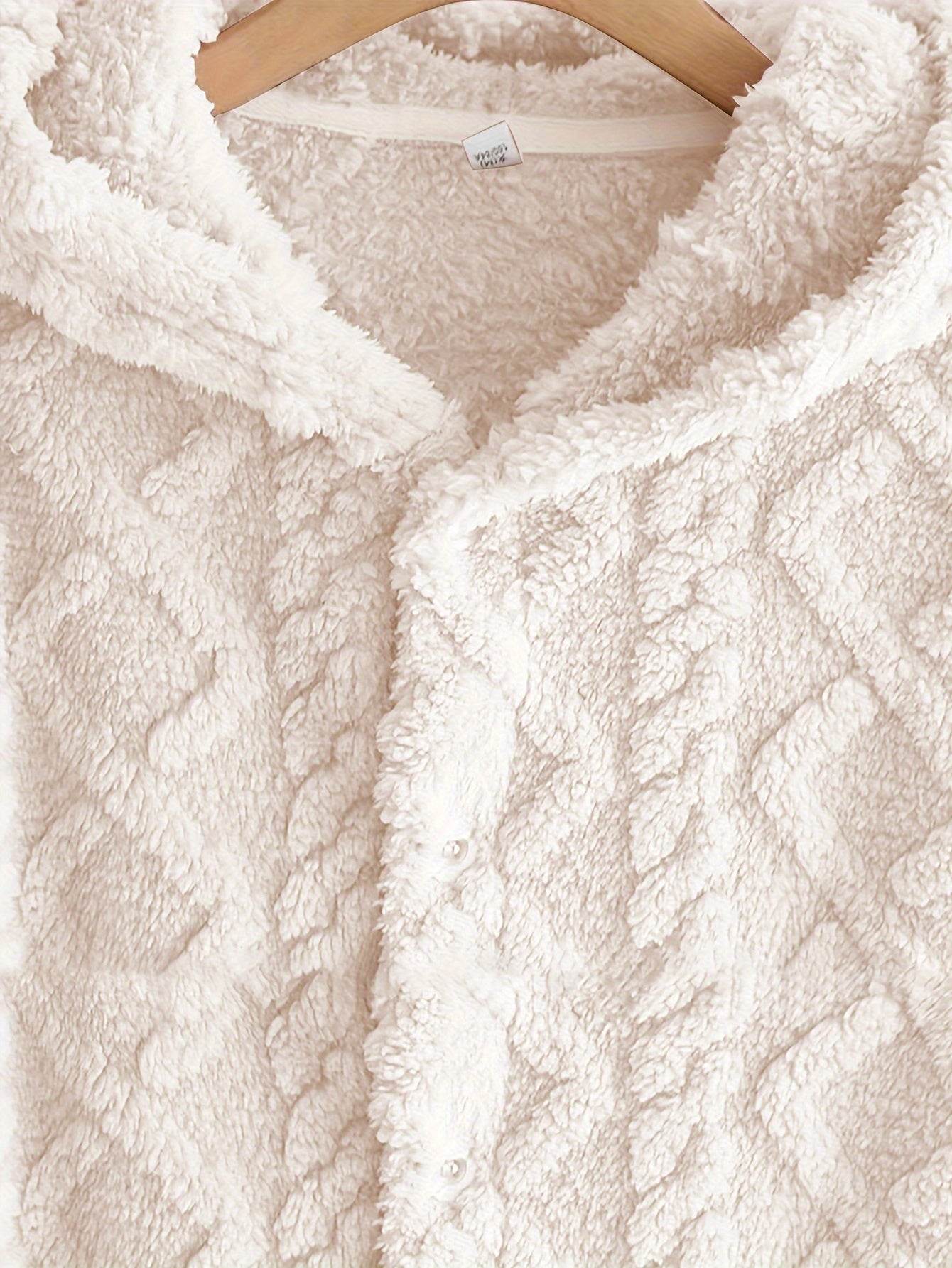 Cozy Men’s Fleece Pajama Set with Hooded Robe & Pants - SnaggIt