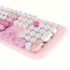 Retro Wireless Keyboard & Mouse Set for Office & Home Use by Snagg A Keyboard