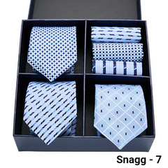 Luxury Men’s Silk Tie Set 3 Style Box
