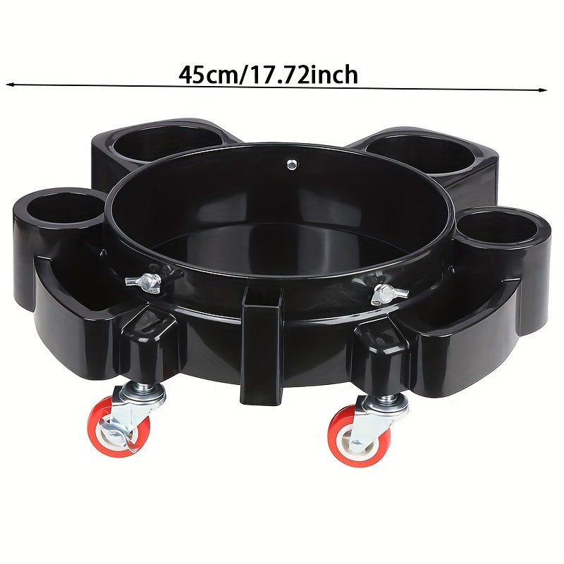 Heavy Duty Car Wash Bucket Cart with Wheels by Snagg A Bucket