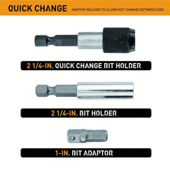 208pcs Ultimate Screwdriver Bit Set - SnaggIt