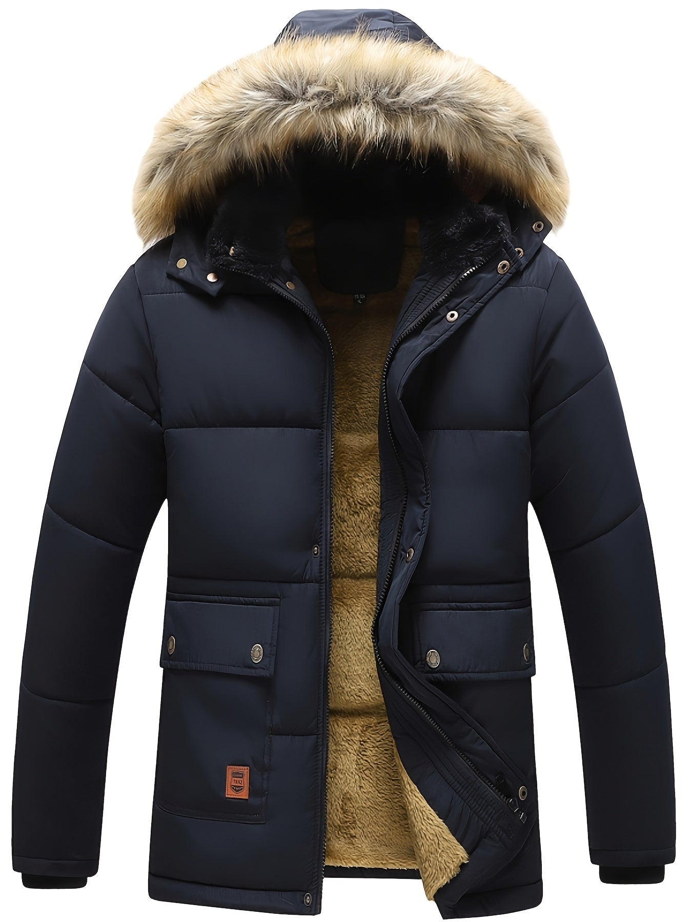Men’s Heavy-Duty Winter Jacket with Detachable Hood by Snagg A Jacket