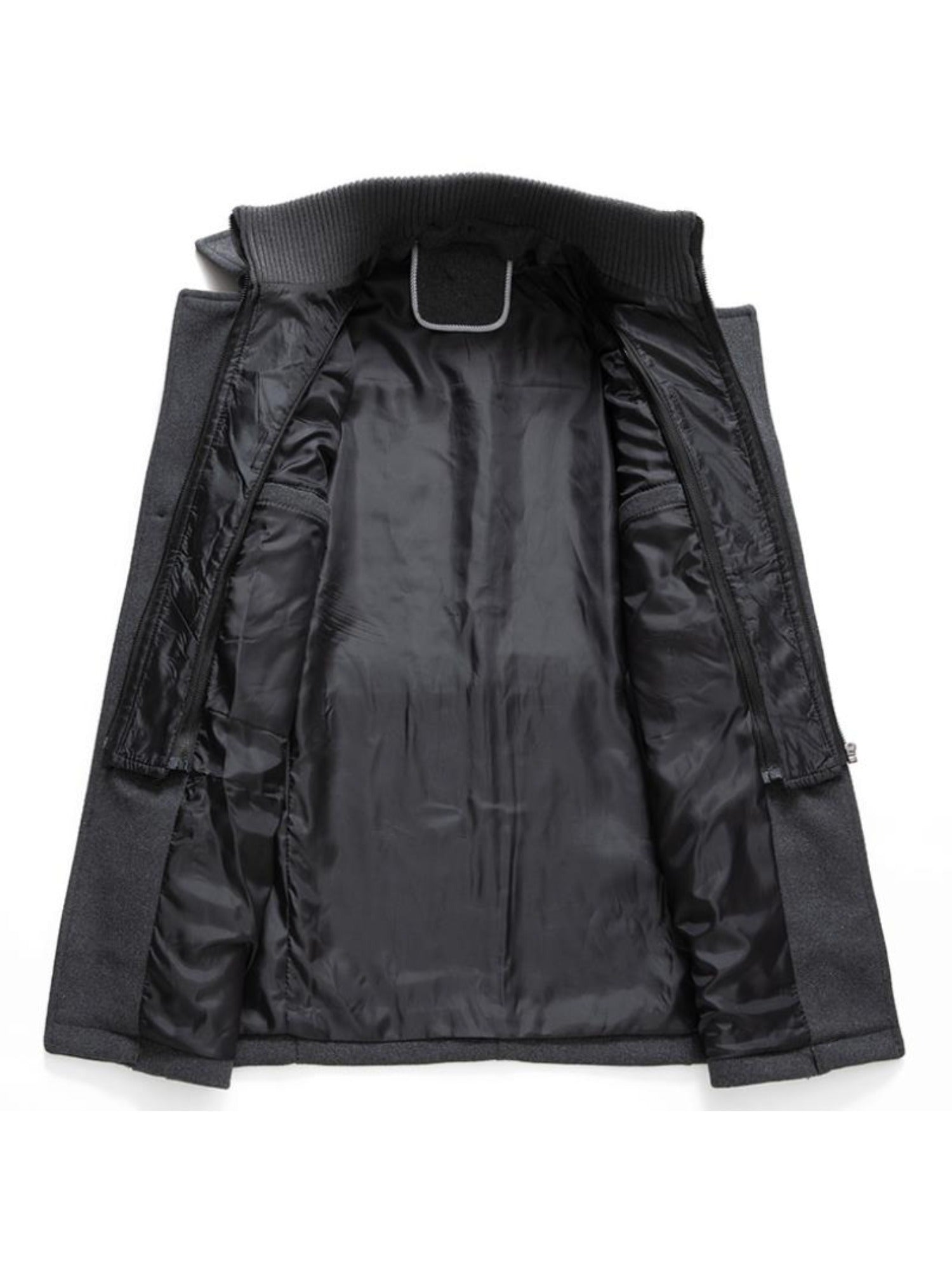 Men’s Elegant Double Collar Wool-Blend Trench Coat by Snagg A Coat