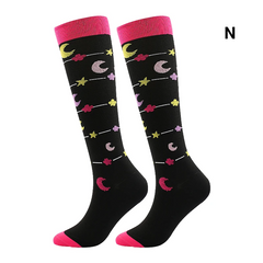 Stylish Compression Socks Elastic Support for Varicose Veins & Swelling Relief