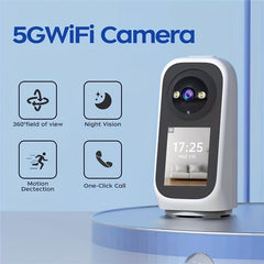 5G WiFi Security Camera – Indoor Night Vision Monitor with Screen by Snagg An Indoor Camera