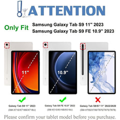 Ultra Thin Keyboard Case for S9/S9 FE by Snagg A Wireless Keyboard