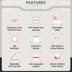 75% Wired Mechanical Keyboard for PC & Laptop Gaming by Snagg A Keyboard