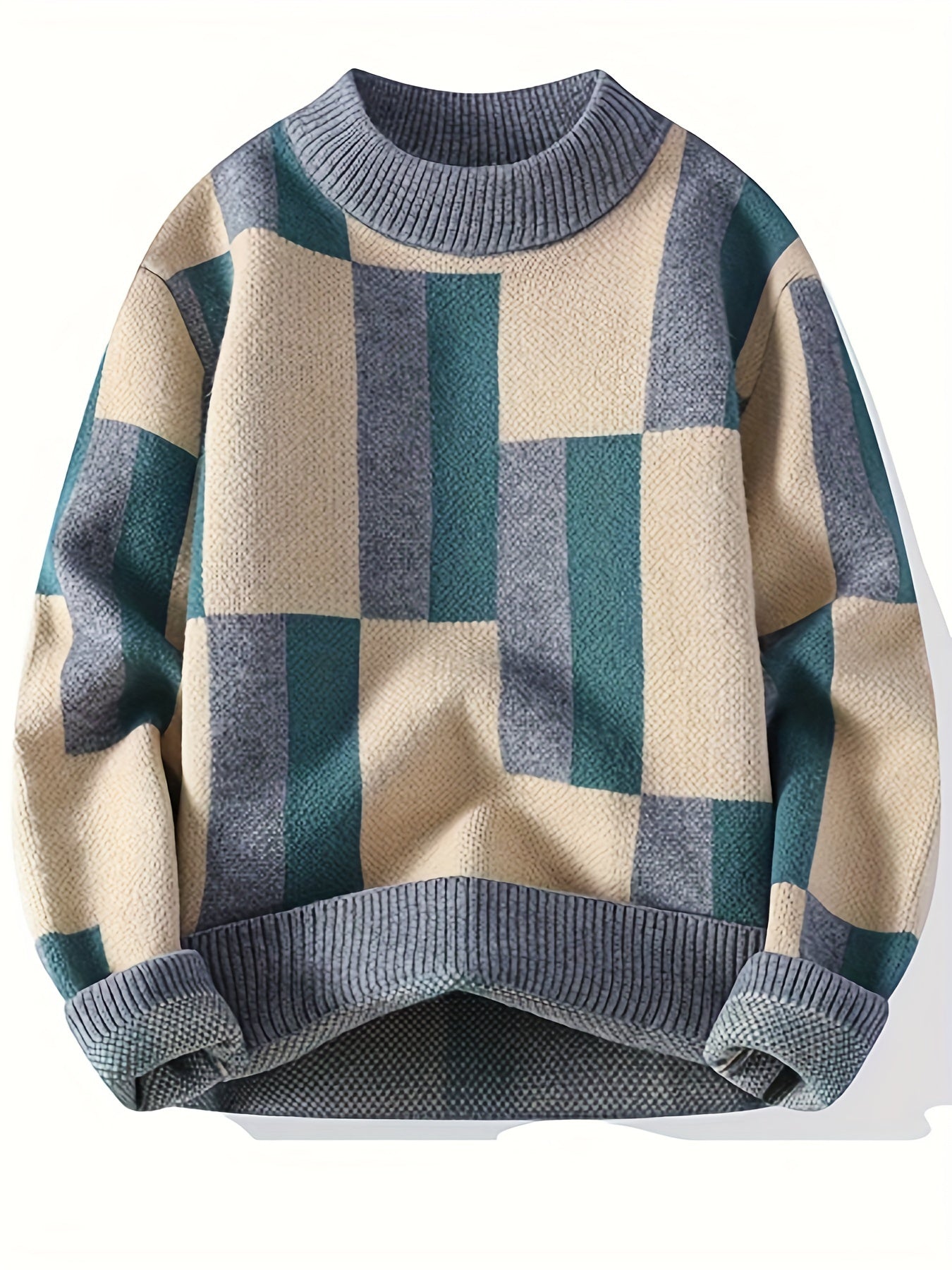 Men’s Geometric Pattern Sweater by Snagg A Jumper