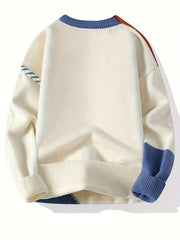 Men’s Color Block Cable Sweater by Snagg A Sweater
