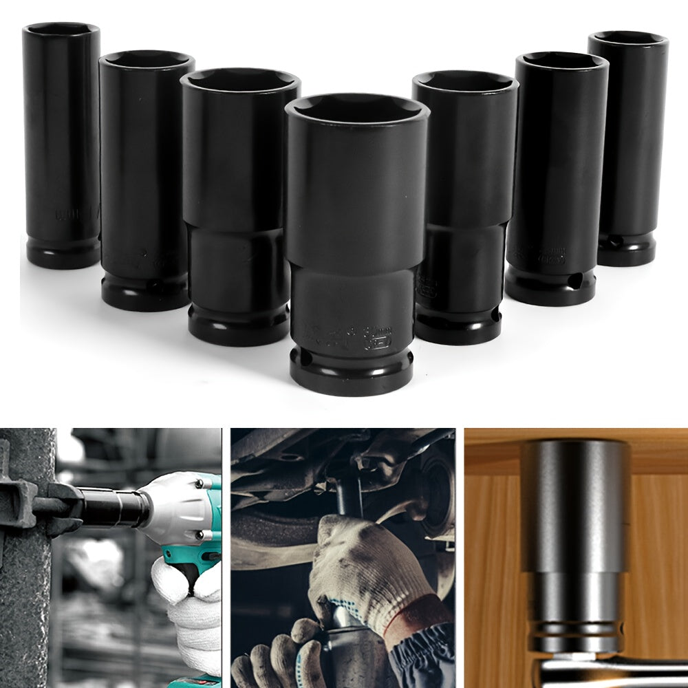 20 Pcs 1/2’’ Drive Hex Impact Socket Set — Deep Metric 8–32mm - 1set (20pcs) - Other Power Tools
