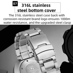 Automatic Classic Diver’s Watch – Sapphire Crystal Ceramic Bezel BGW9 Luminous “Fire Cloud” Dial - Men’s Watches