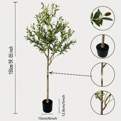 Artificial Olive Tree with Planter by Snagg A Plant