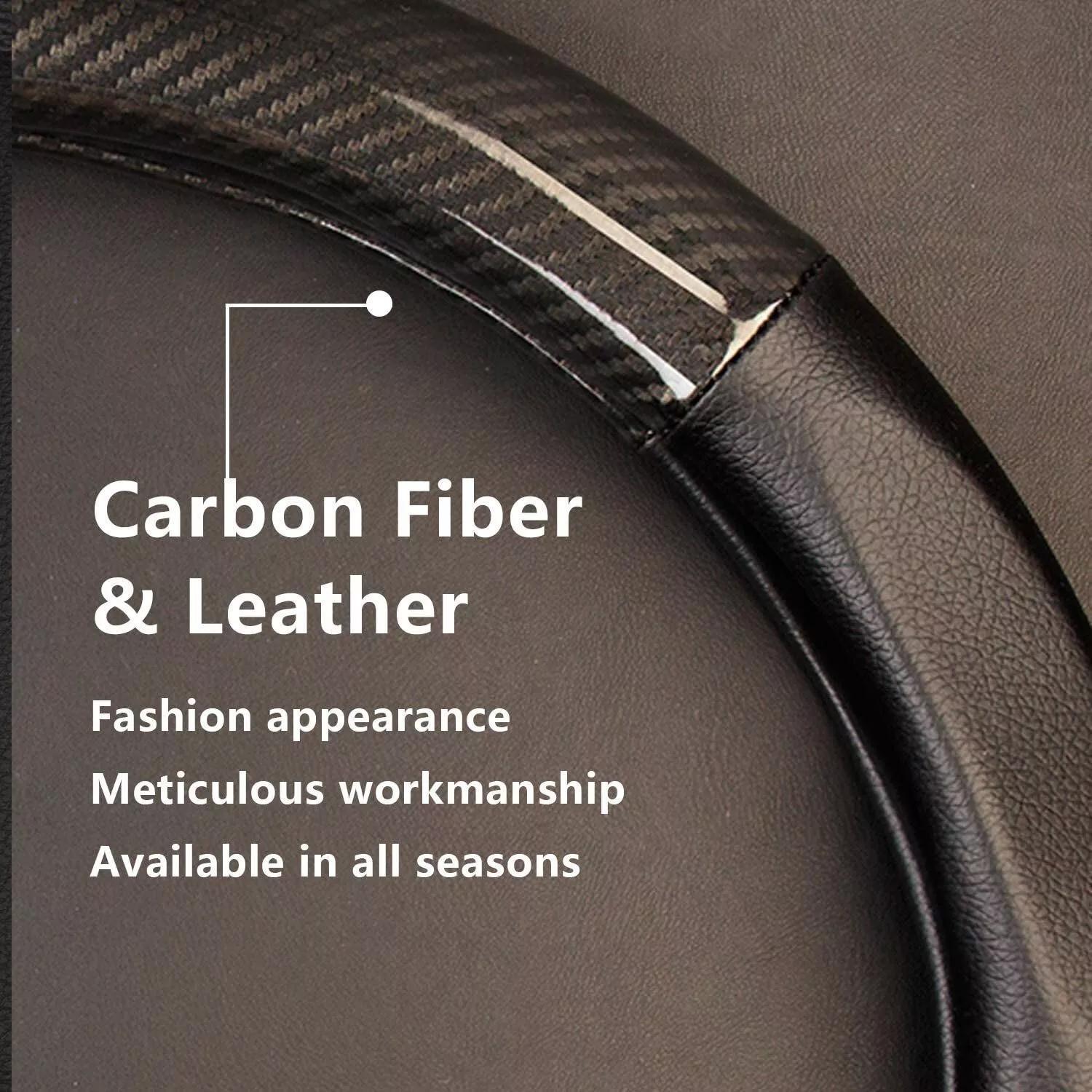 Carbon Fiber Style Steering Wheel Cover by Snagg A Steering Wheel Cover