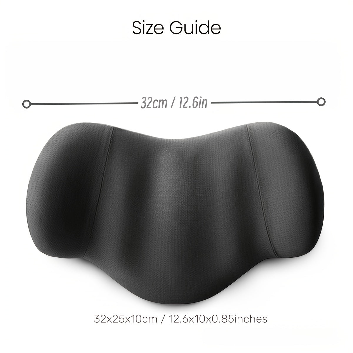 Memory Foam Head & Neck Pillow by Snagg A Headrest