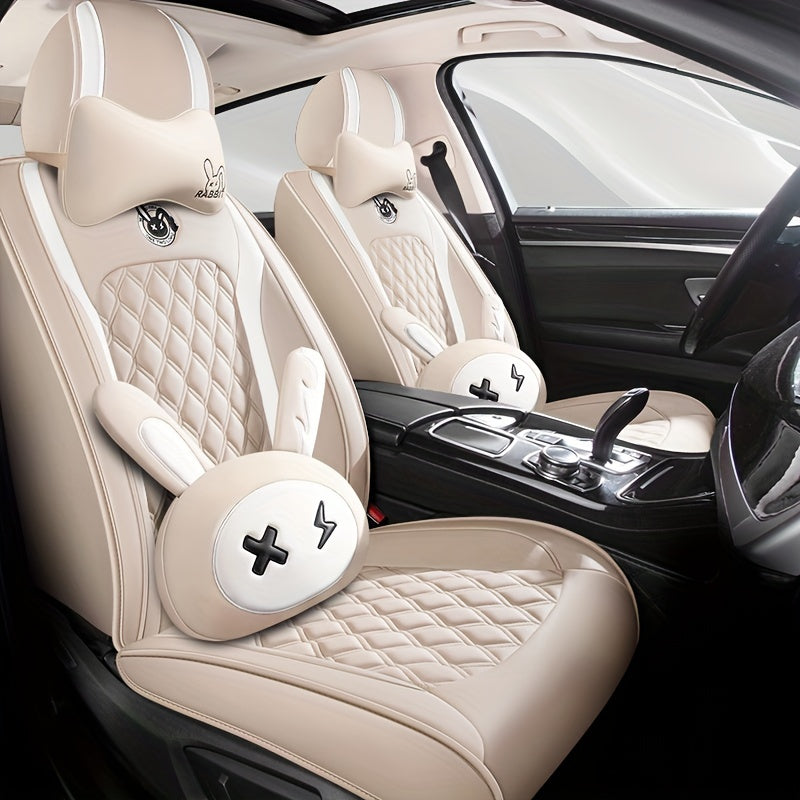 Universal PU Leather Car Seat Cover Set by Snagg A Seat Cover
