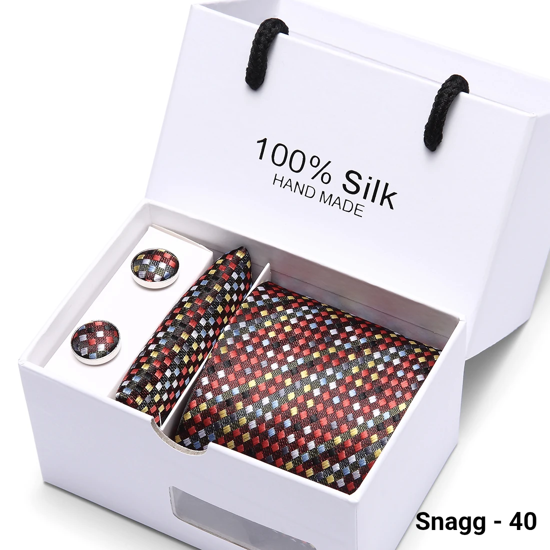 Luxury Silk Paisley Tie for Men — Extra-Long Woven Jacquard Necktie Suits & Weddings - Snagg - 40 - Others In Fashion