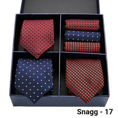 Luxury Men’s Silk Tie Set 3 Style Box
