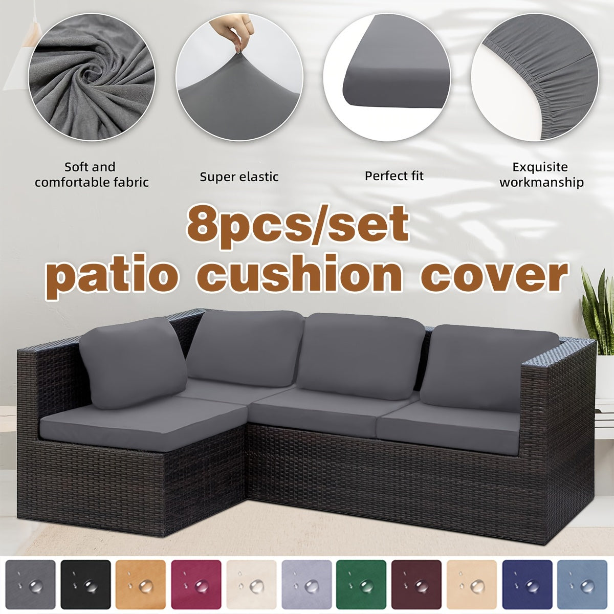 Outdoor Cushion Cover Set by Snagg A Cushion Cover