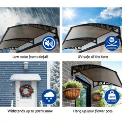 1m x 6m Brown Hollow Board Awning by Snagg An Awning