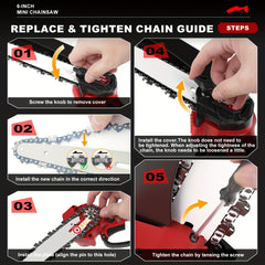 6 Inch Mini Electric Chainsaw – Compact Power for Everyday Cutting