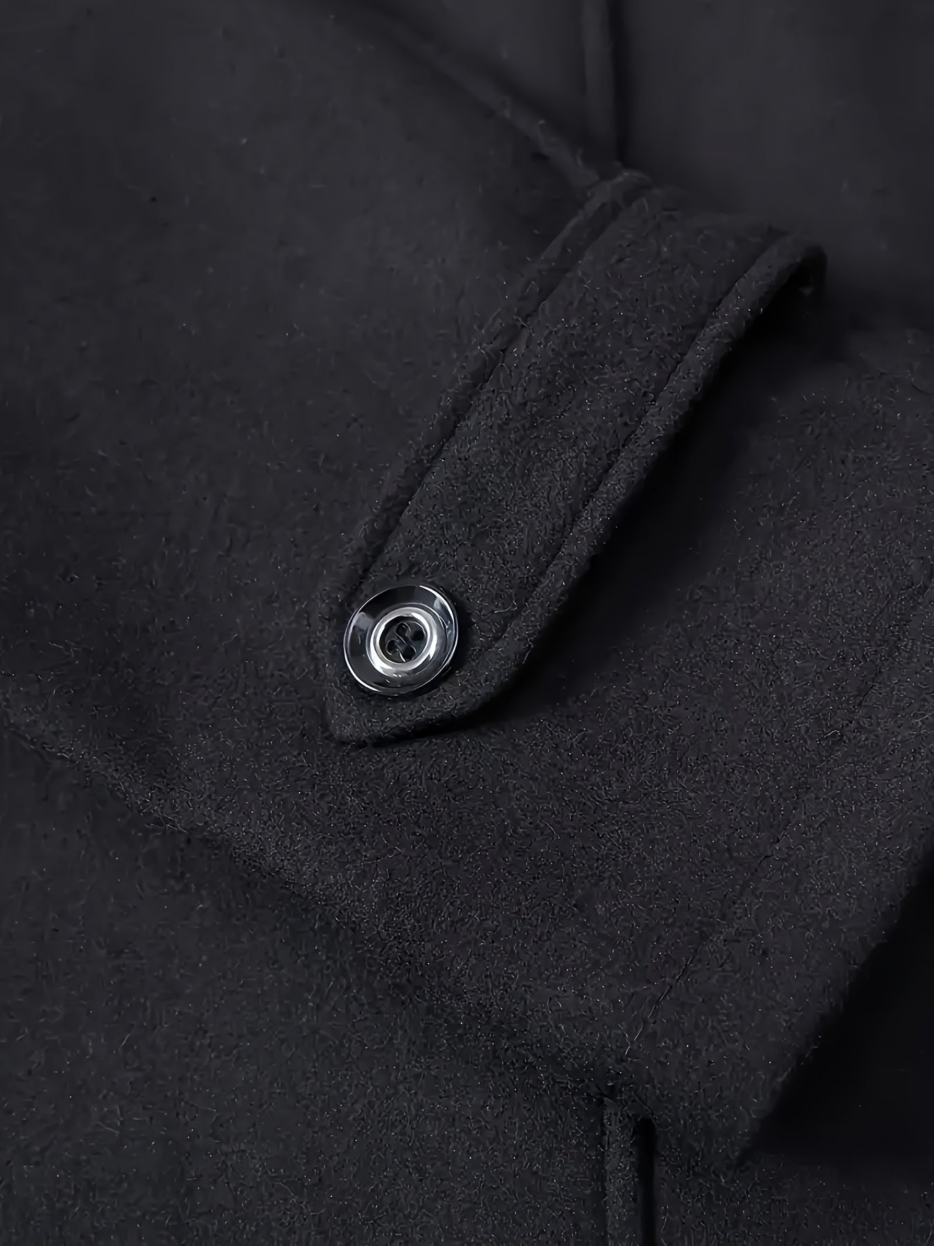 Men’s Elegant Double Collar Wool-Blend Trench Coat by Snagg A Coat