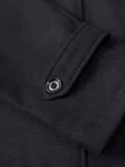Men’s Elegant Double Collar Wool-Blend Trench Coat by Snagg A Coat